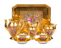 A Dresden Porcelain Coffee Service