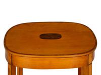A George III Crossbanded and Inlaid Satinwood Work Table