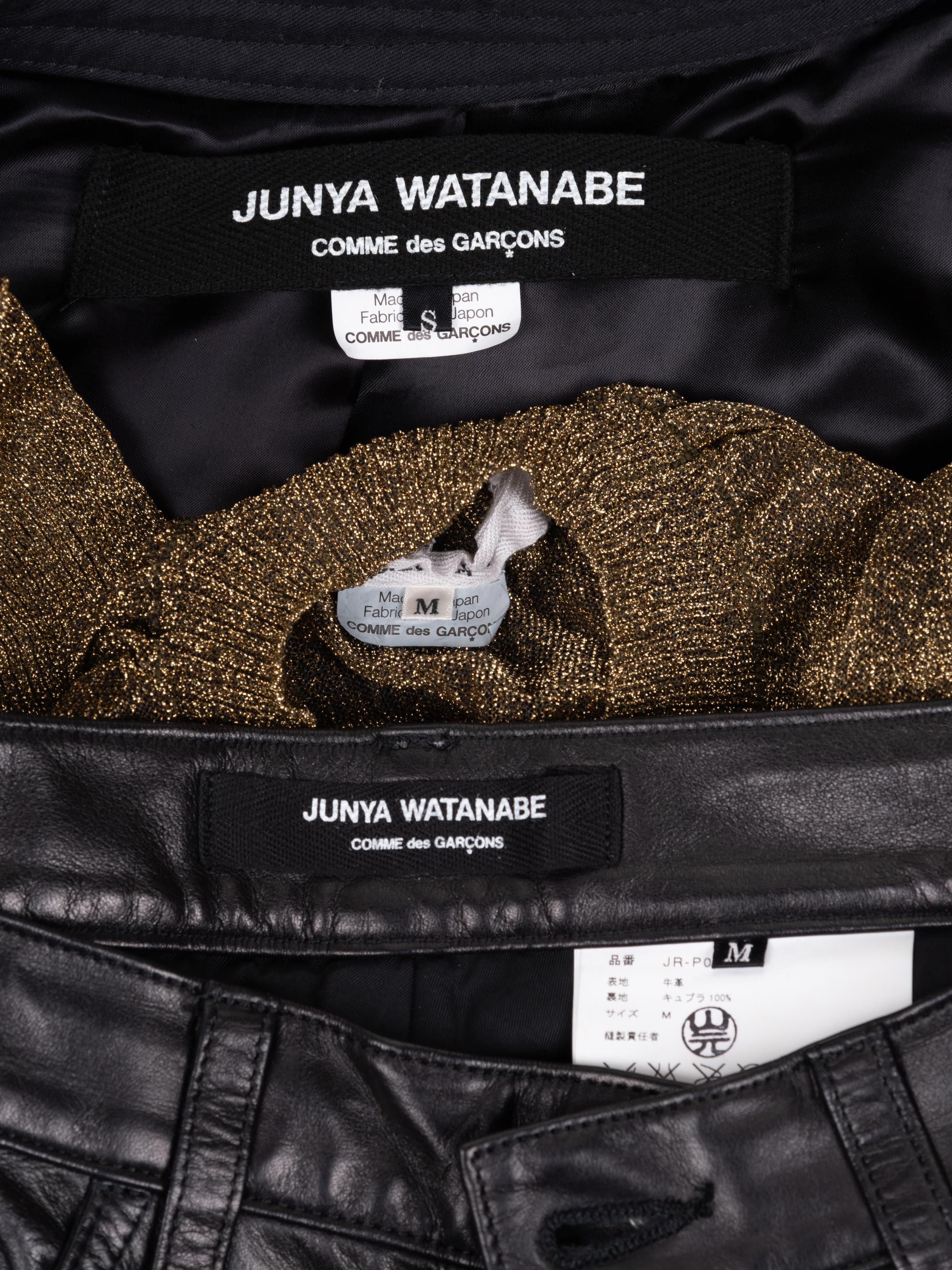Junya Watanabe Punk Leather Three-Piece Ensemble, Fall/Winter 2006