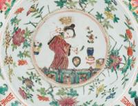 Three Chinese 'Figure' Porcelain Plates