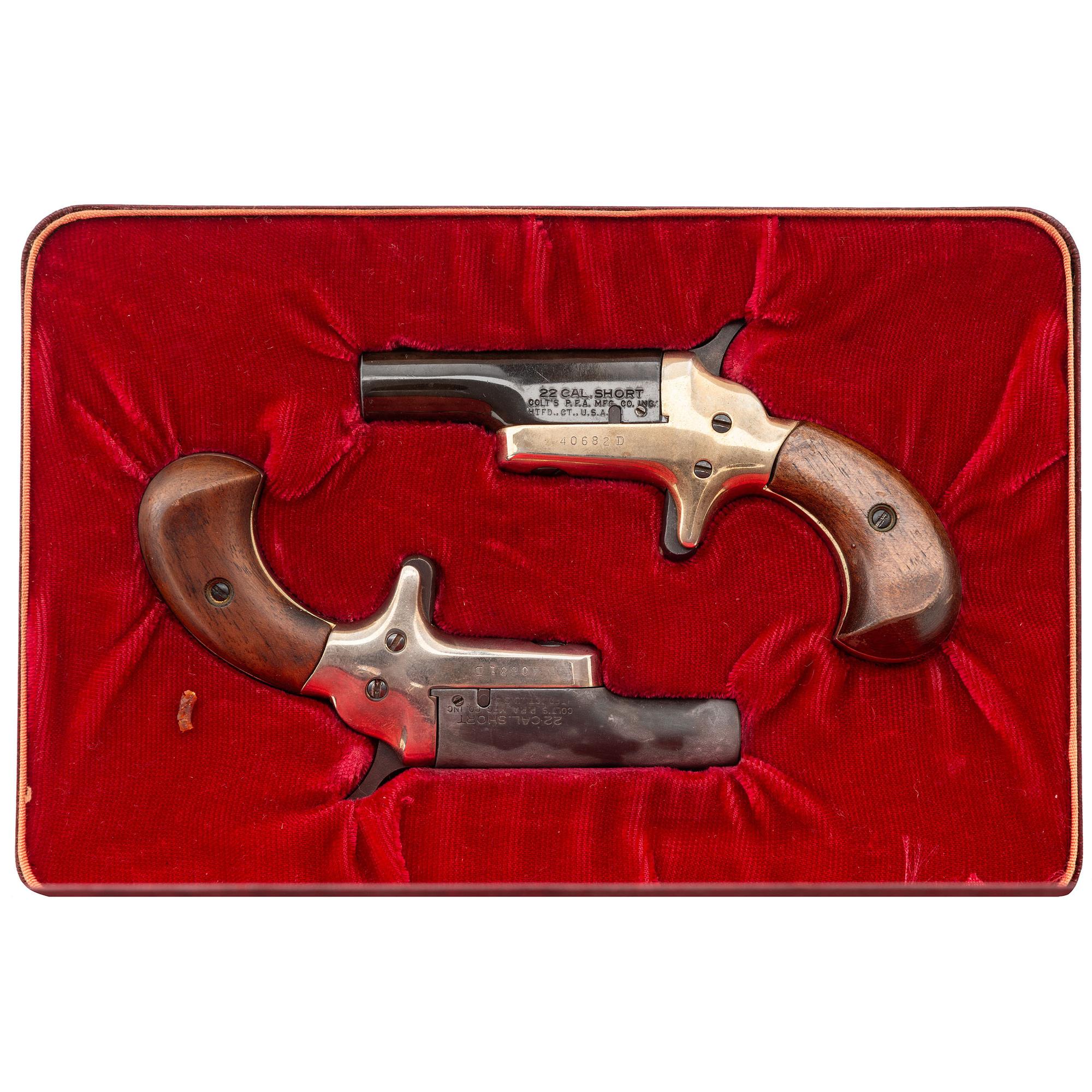 **Cased Pair of Colt 4th Model Derringer Pistols