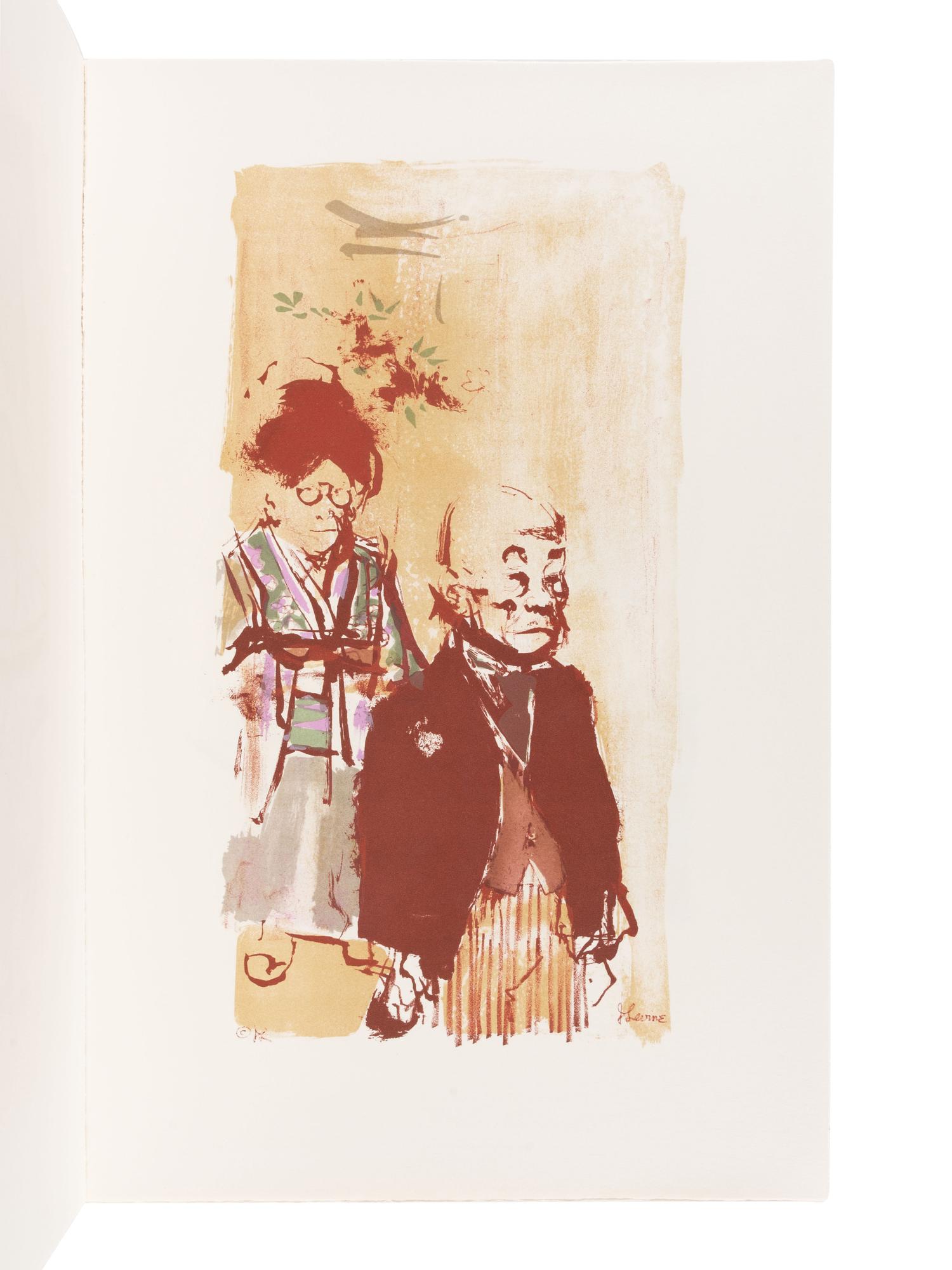[FINE PRESS]. LEVINE, Jack (1915-2010), illustrator. -- MICHENER, James A. (1907-1997). Facing East . New York: Maecenas Press, Random House, 1970.