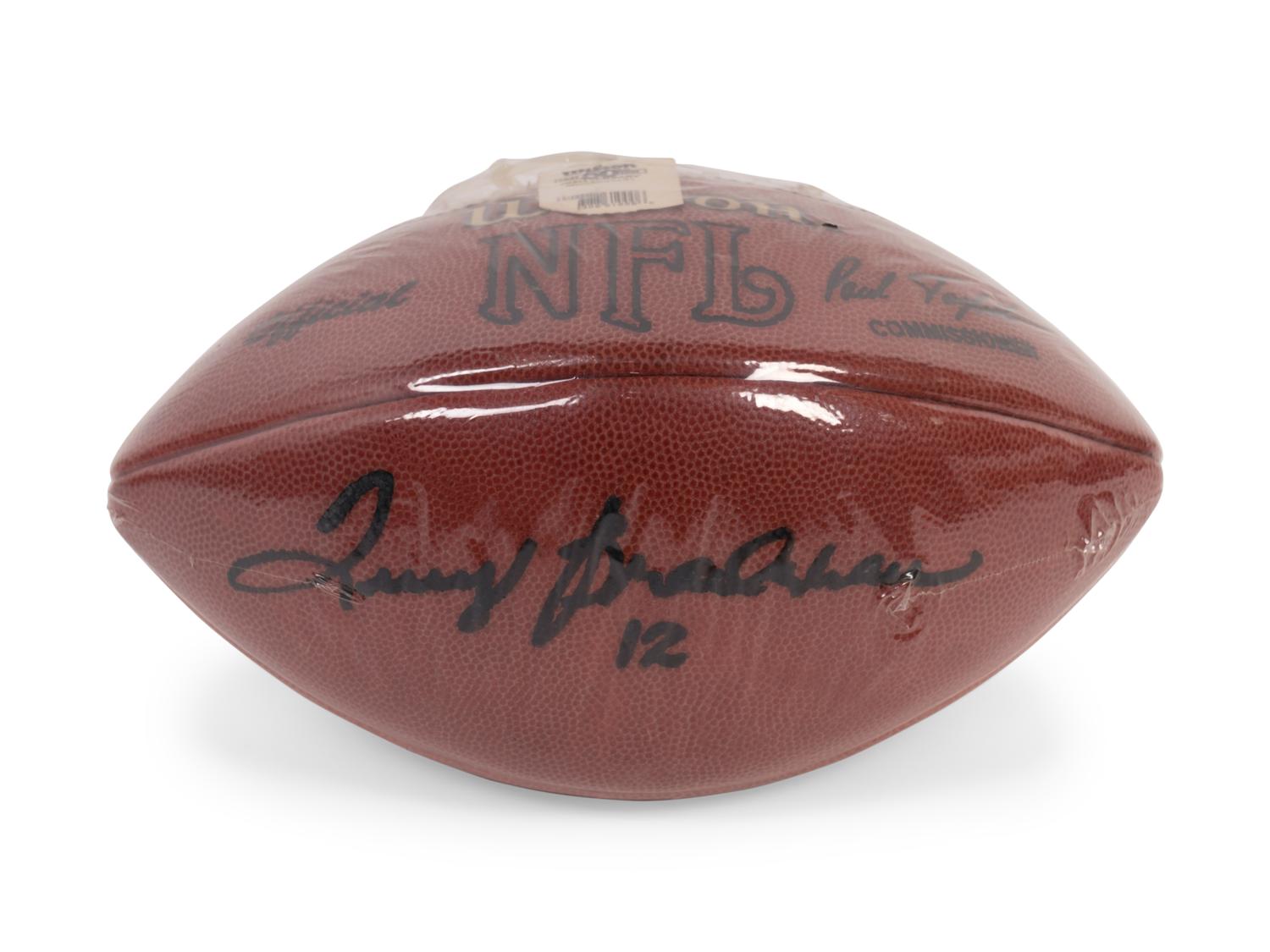 A Group of Signed Autograph Football Hall of Fame Items Including Terry Bradshaw, Dick Butkus, Gale Sayers and Don Shula (BAS Beckett Authentication Services Certified),