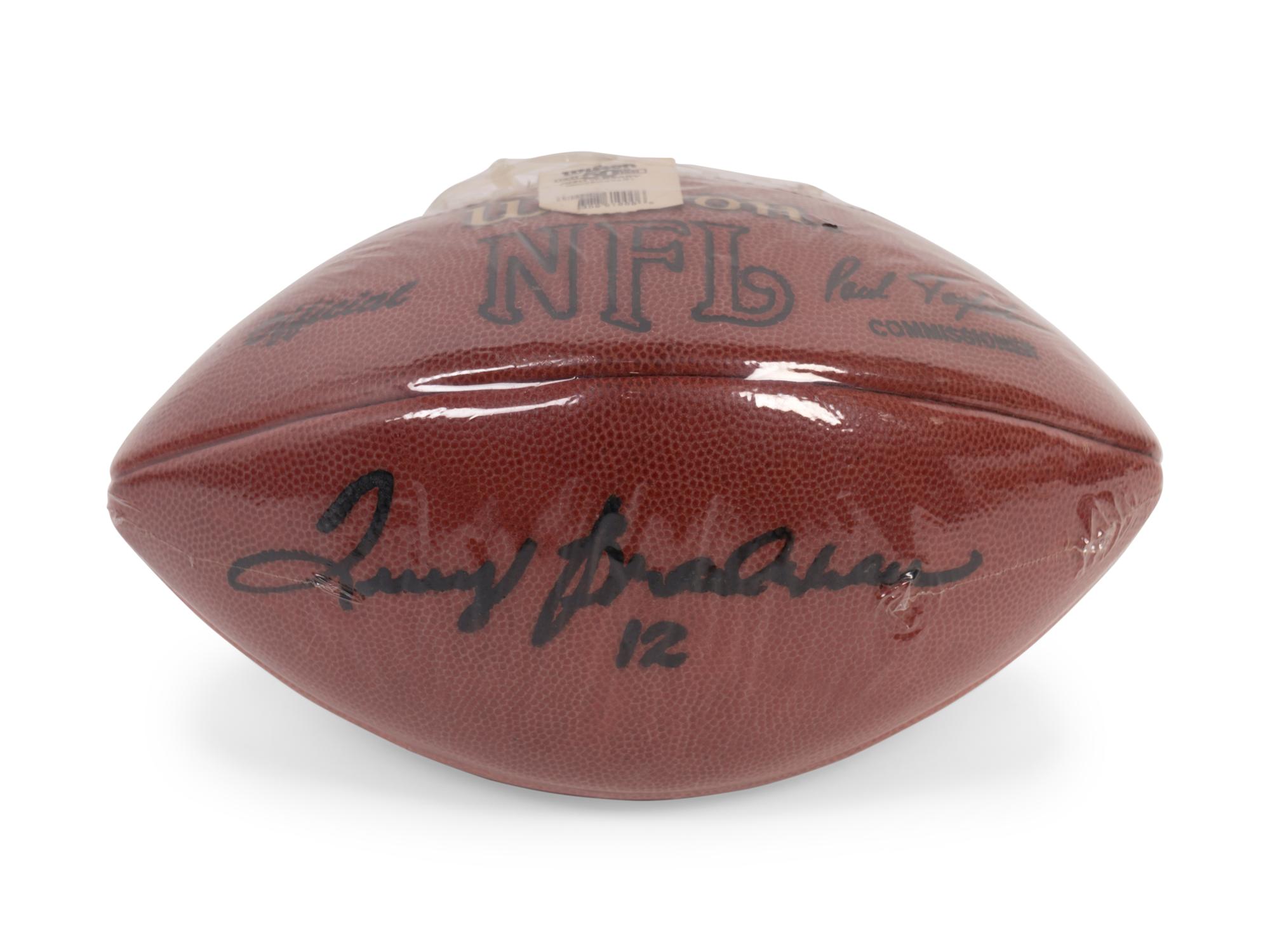 A Group of Signed Autograph Football Hall of Fame Items Including Terry Bradshaw, Dick Butkus, Gale Sayers and Don Shula (BAS Beckett Authentication Services Certified),