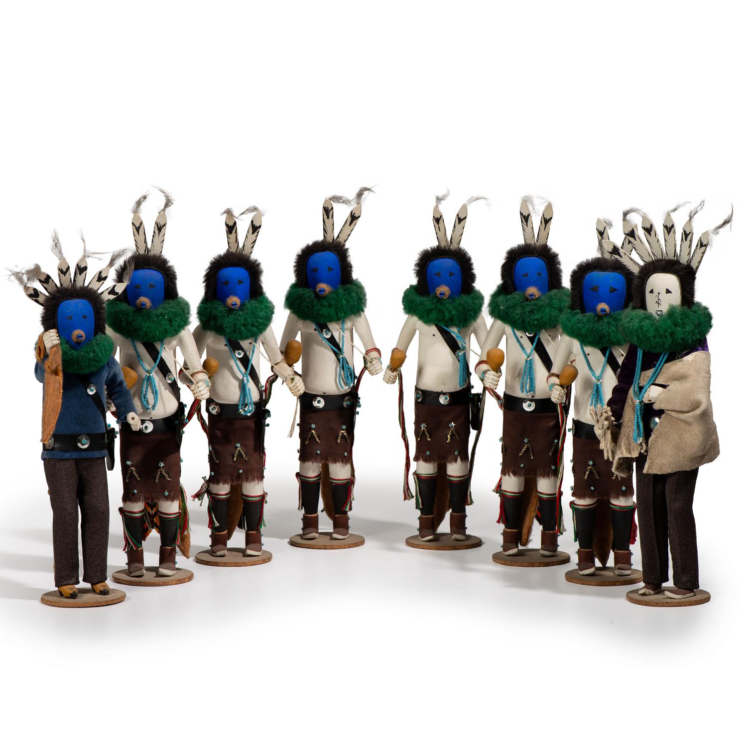 Navajo Carved Yeibichai Dancers