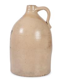 A Four-Gallon Cobalt-Decorated Stoneware Jug