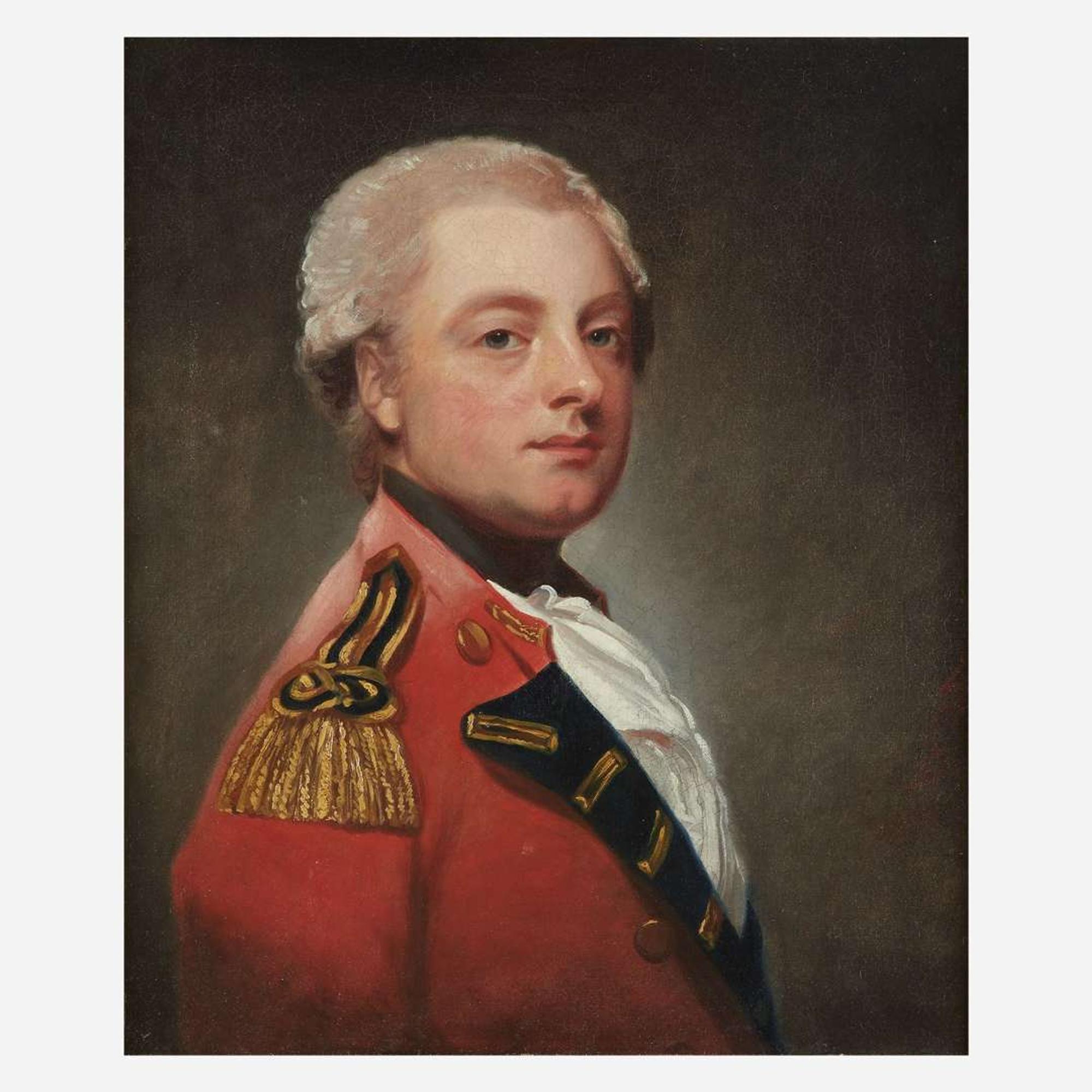 George Romney (British, 1734–1802) Portrait of Sir Michael le Fleming, 4th Baronet, Bust-Length