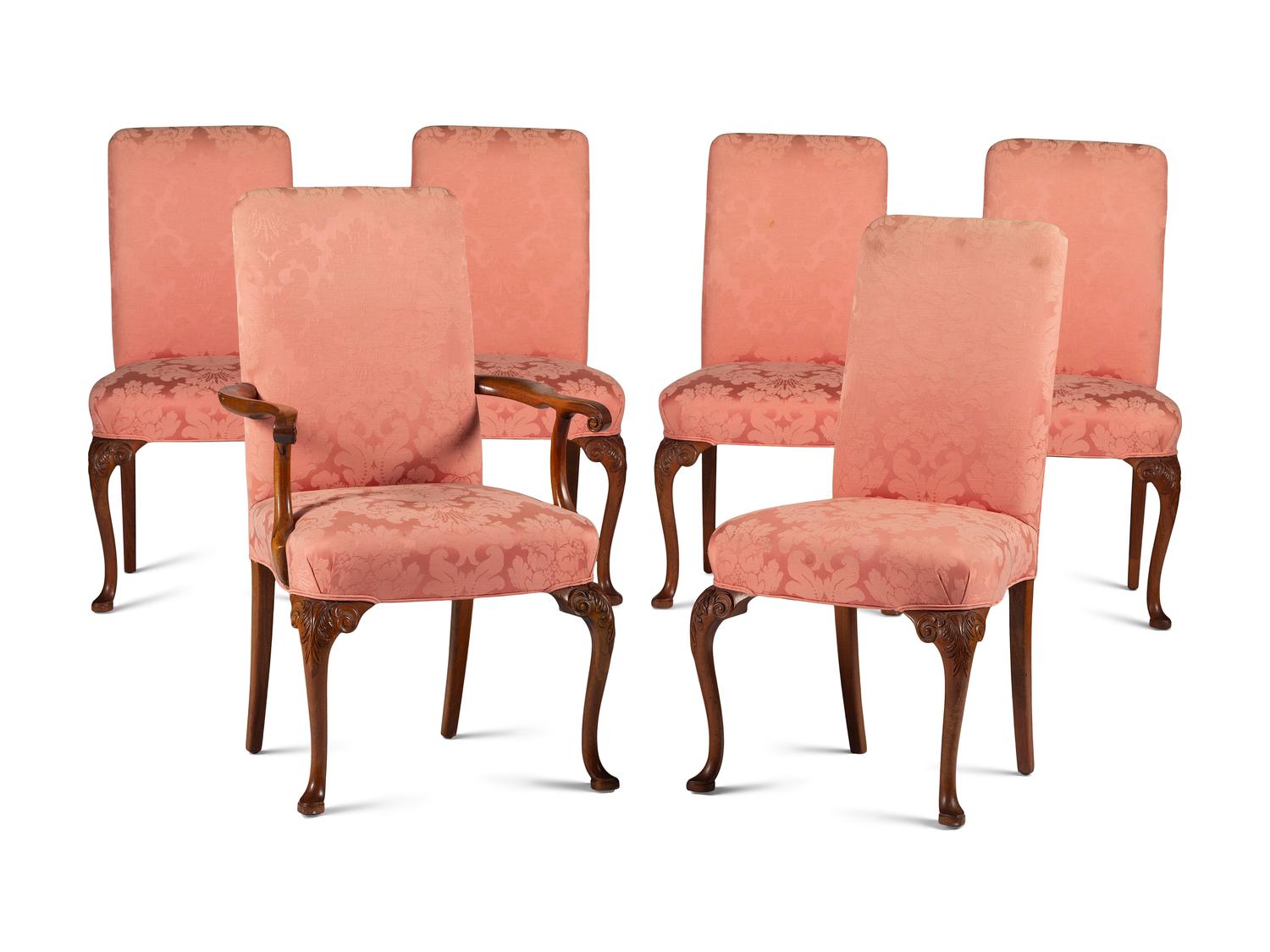 A Set of Six George I Style Mahogany Dining Chairs