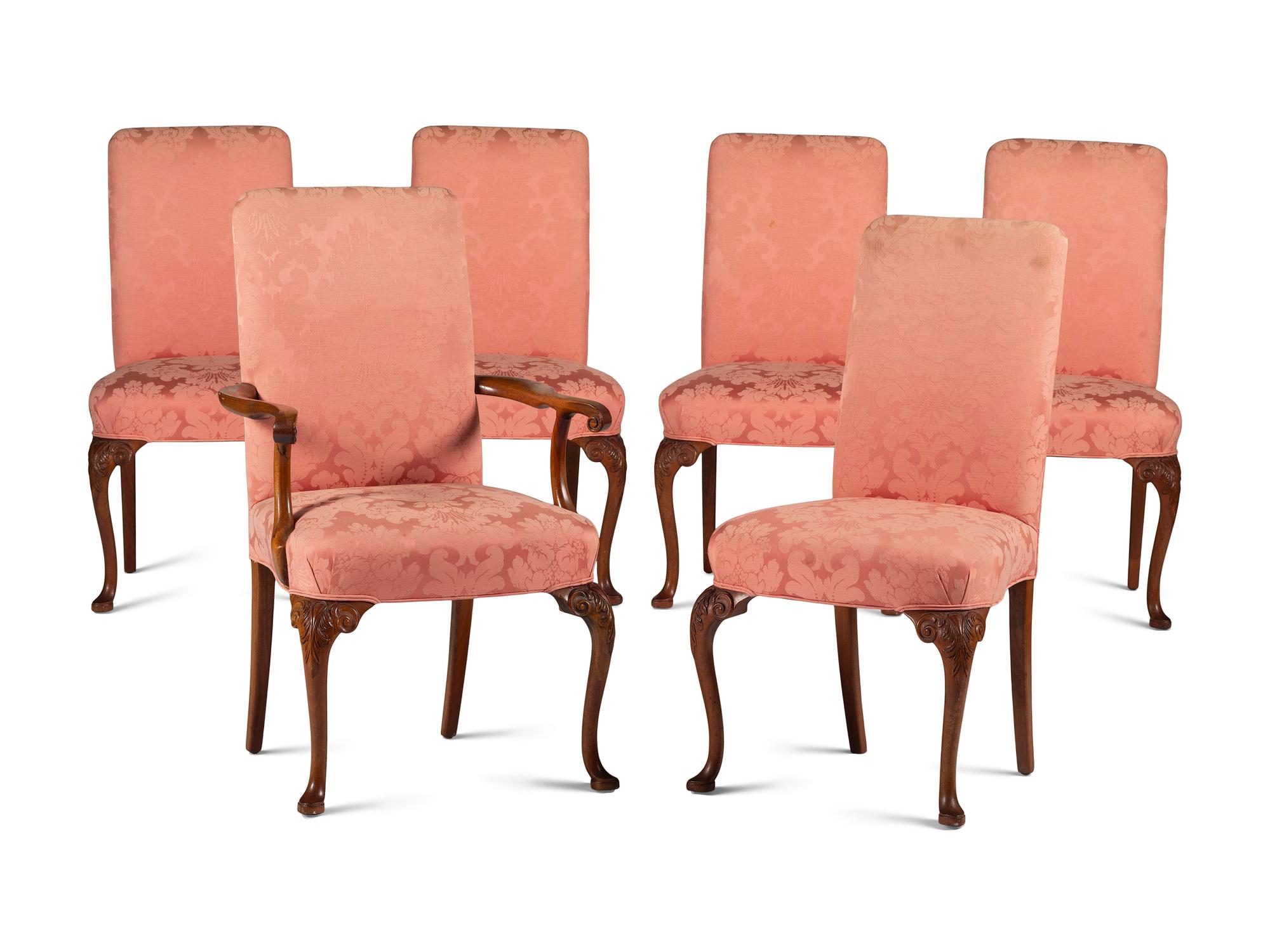 A Set of Six George I Style Mahogany Dining Chairs