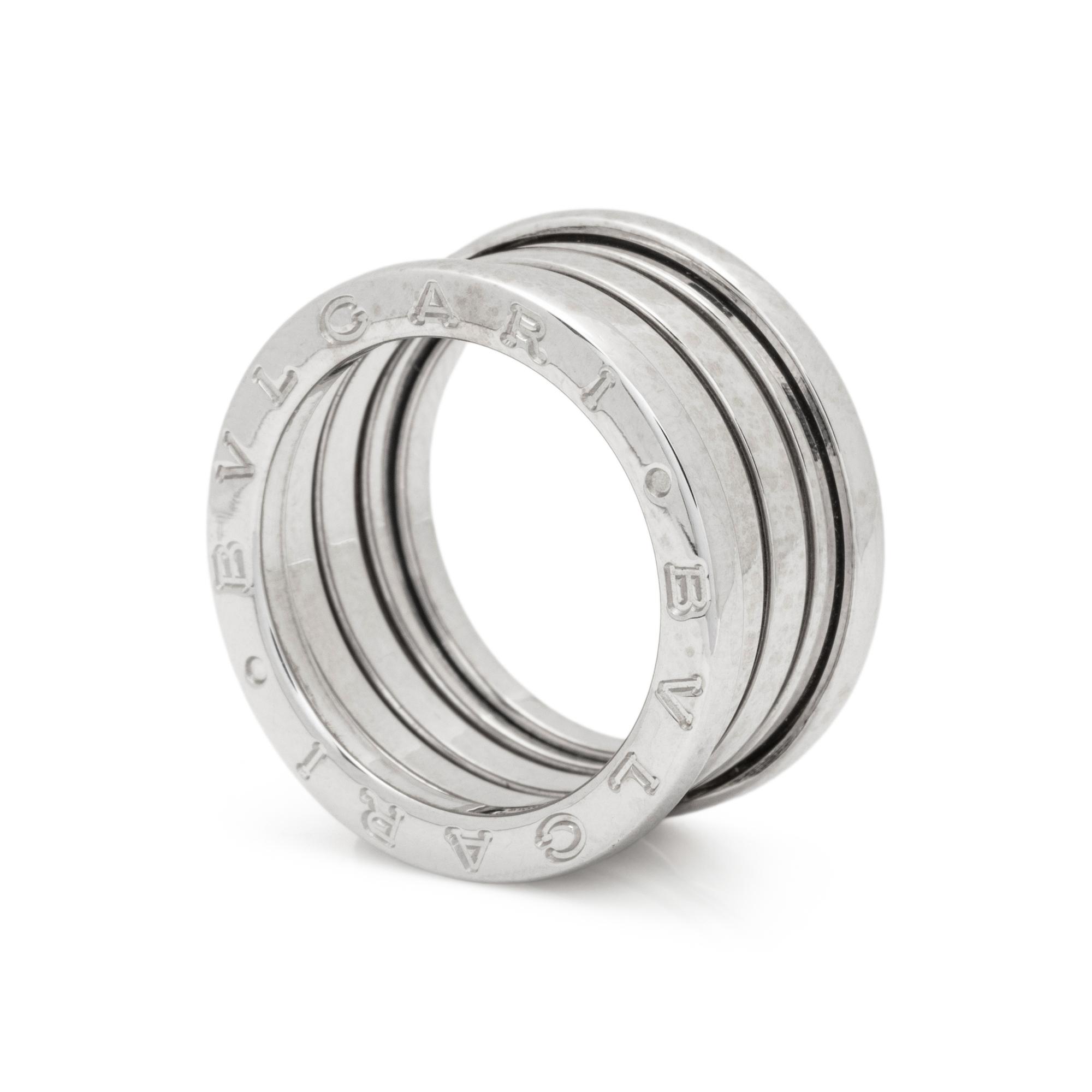 BULGARI, WHITE GOLD 'B.ZERO1' RING