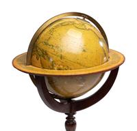 A Pair of Newton and Son 11-Inch New and Improved Terrestrial and Celestial Globes