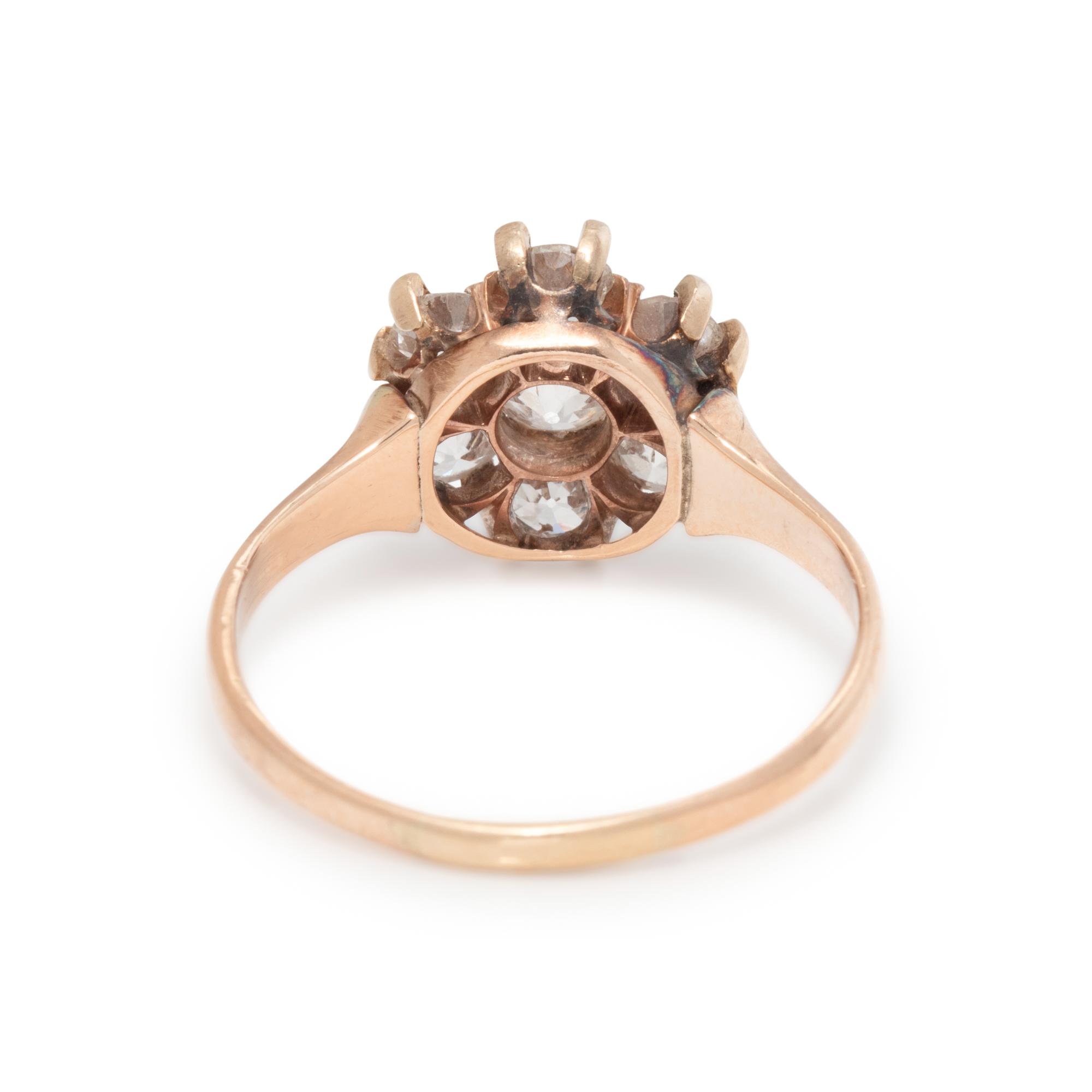 ANTIQUE, DIAMOND CLUSTER RING