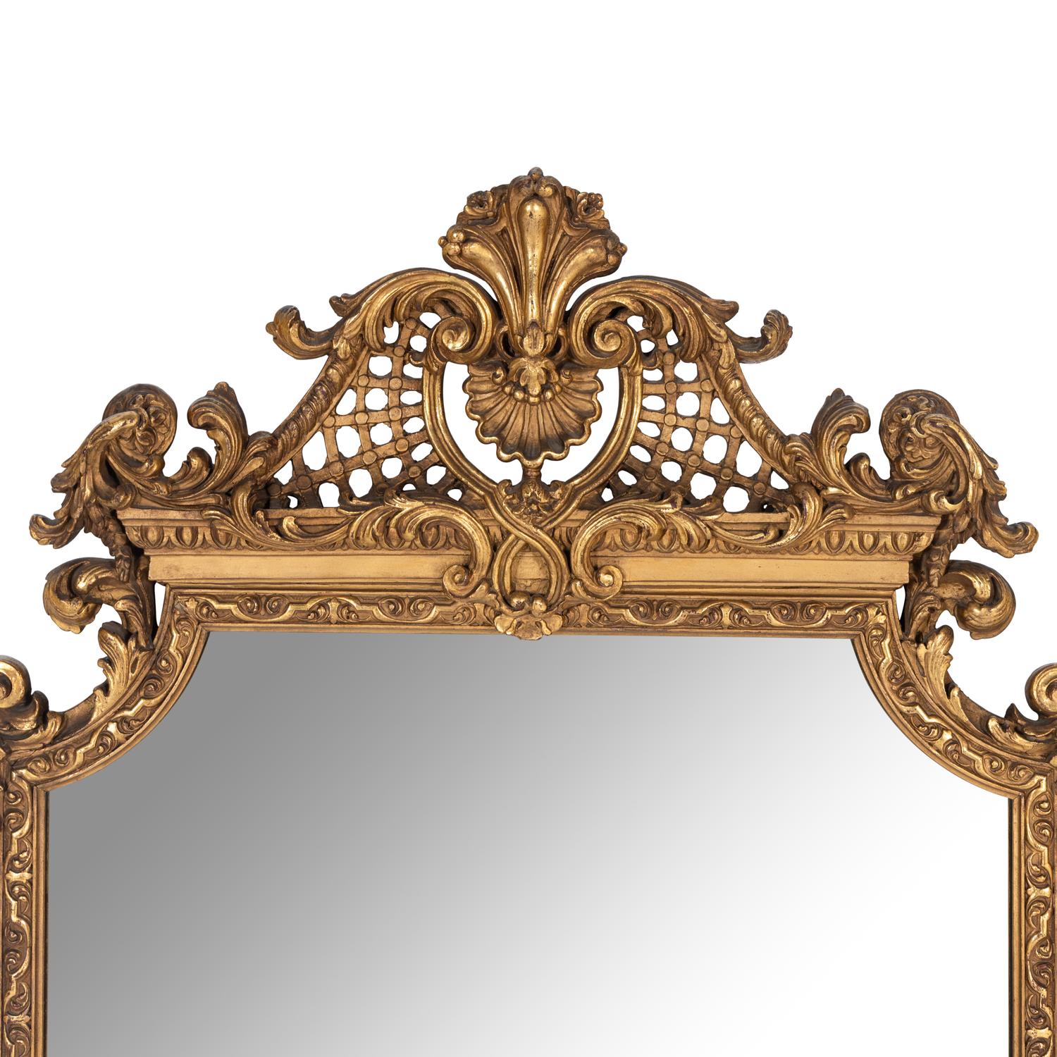 A Pair of George III Style Giltwood Mirrors