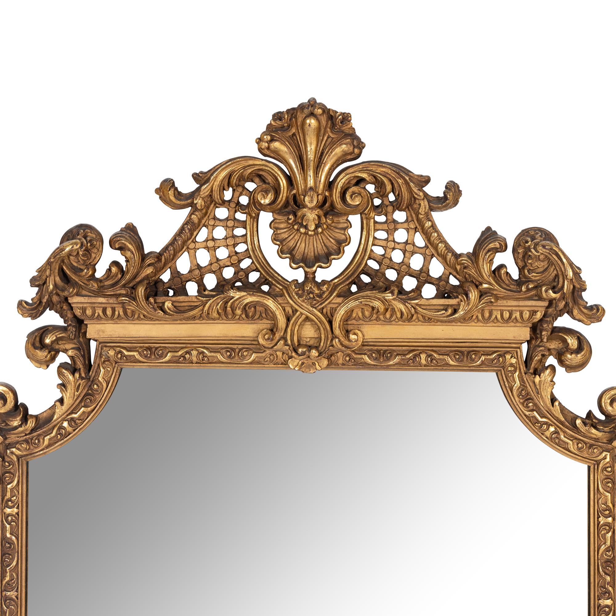 A Pair of George III Style Giltwood Mirrors