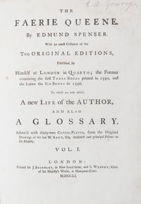 SPENCER, (EDMUND) The Faerie Queene. London, 1751. 3 vols.