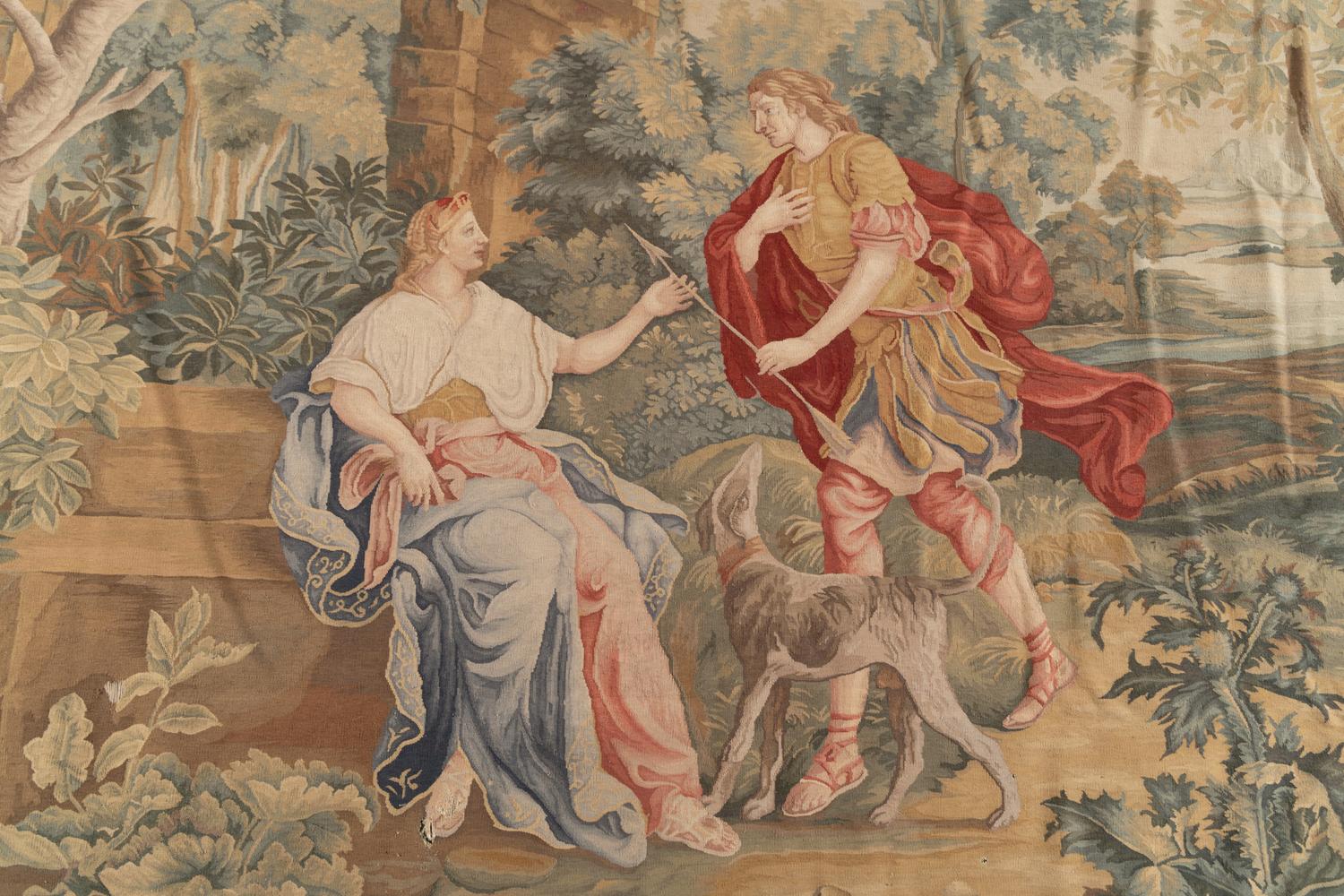 A Continental Wool Tapestry