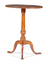 A Queen Anne Maple Candlestand