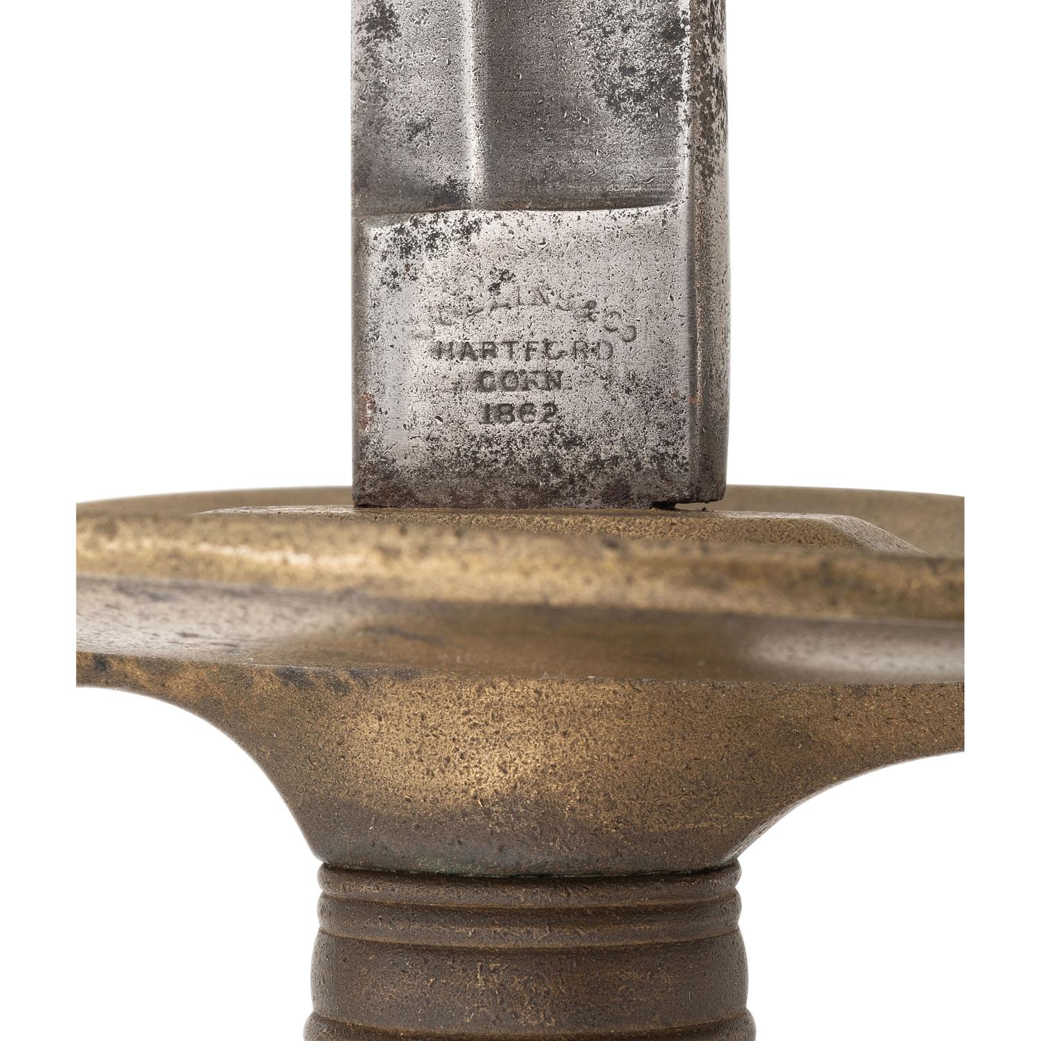 Collins & Company US Model 1840 NCO Sword with Etched Blade Reading S.C. Ward
