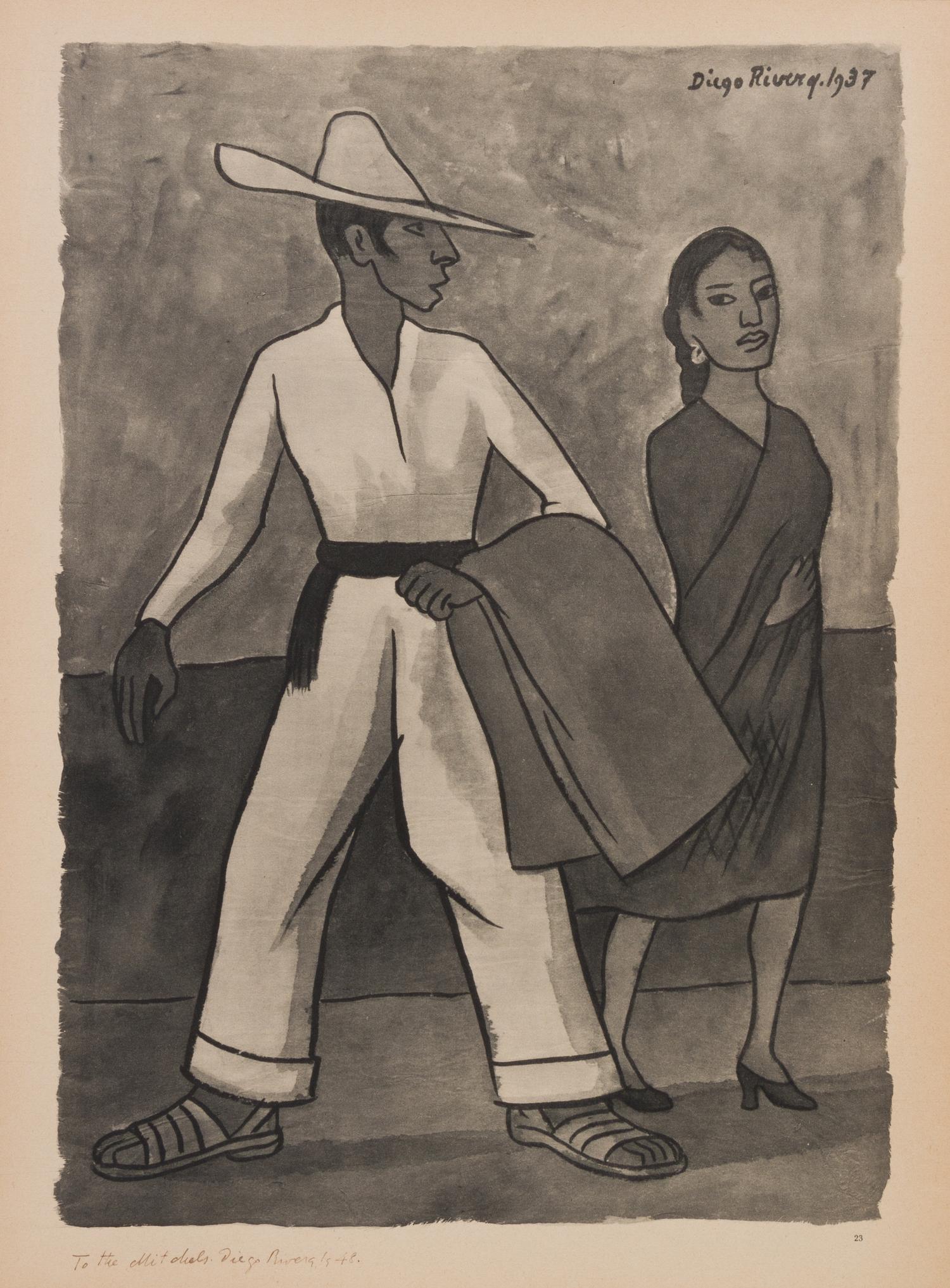 After Diego Rivera, (Mexican, 1886-1957), Acuarelas, 1935-1945 (portfolio of 19 of 25 lithographs with original jacket)