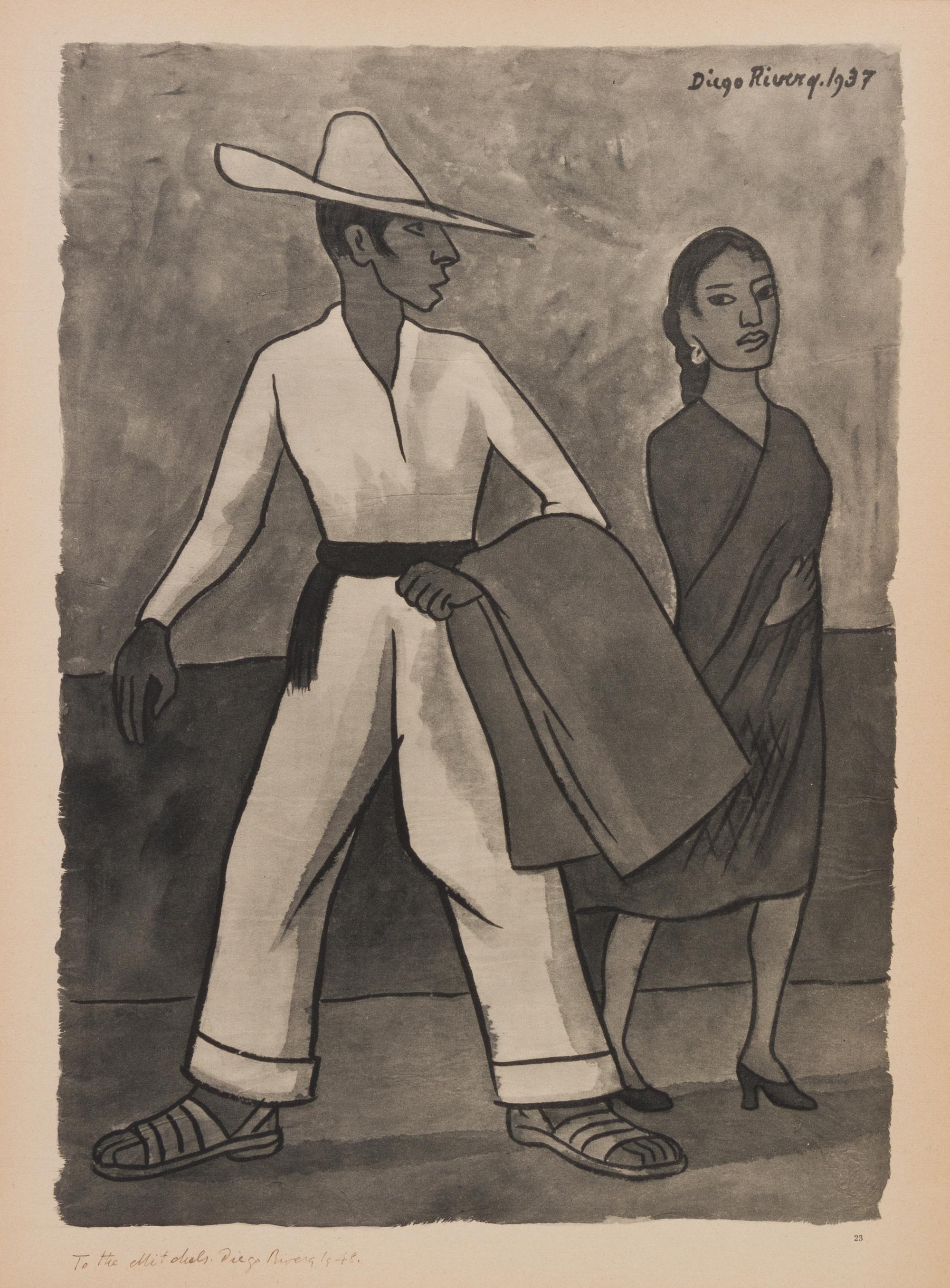 After Diego Rivera, (Mexican, 1886-1957), Acuarelas, 1935-1945 (portfolio of 19 of 25 lithographs with original jacket)
