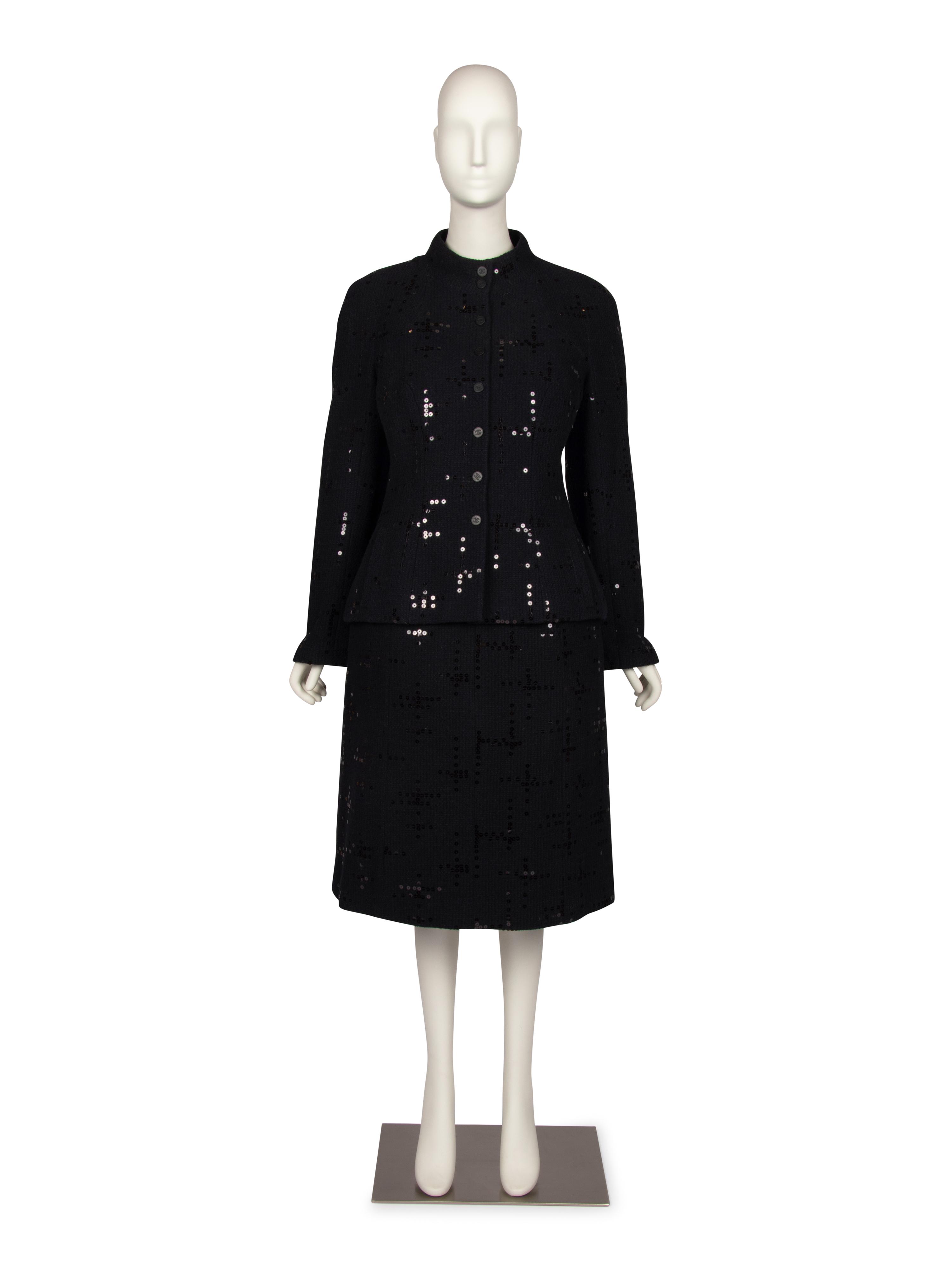 Chanel Sequined Skirt Suit, 2000s