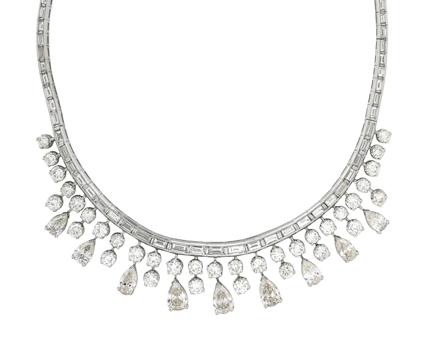 DIAMOND AND PLATINUM NECKLACE