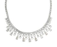 DIAMOND AND PLATINUM NECKLACE