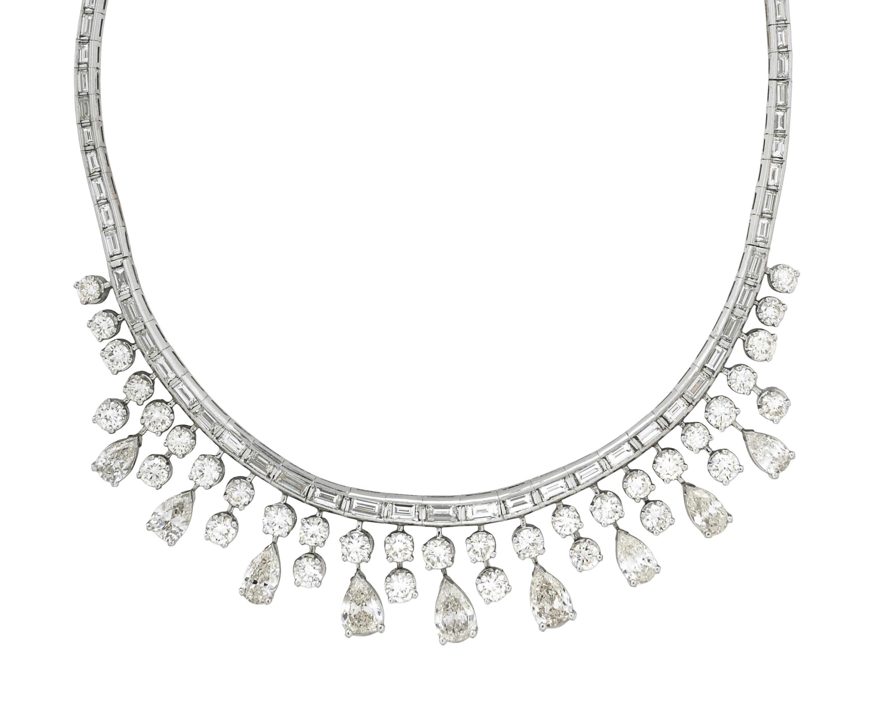 DIAMOND AND PLATINUM NECKLACE