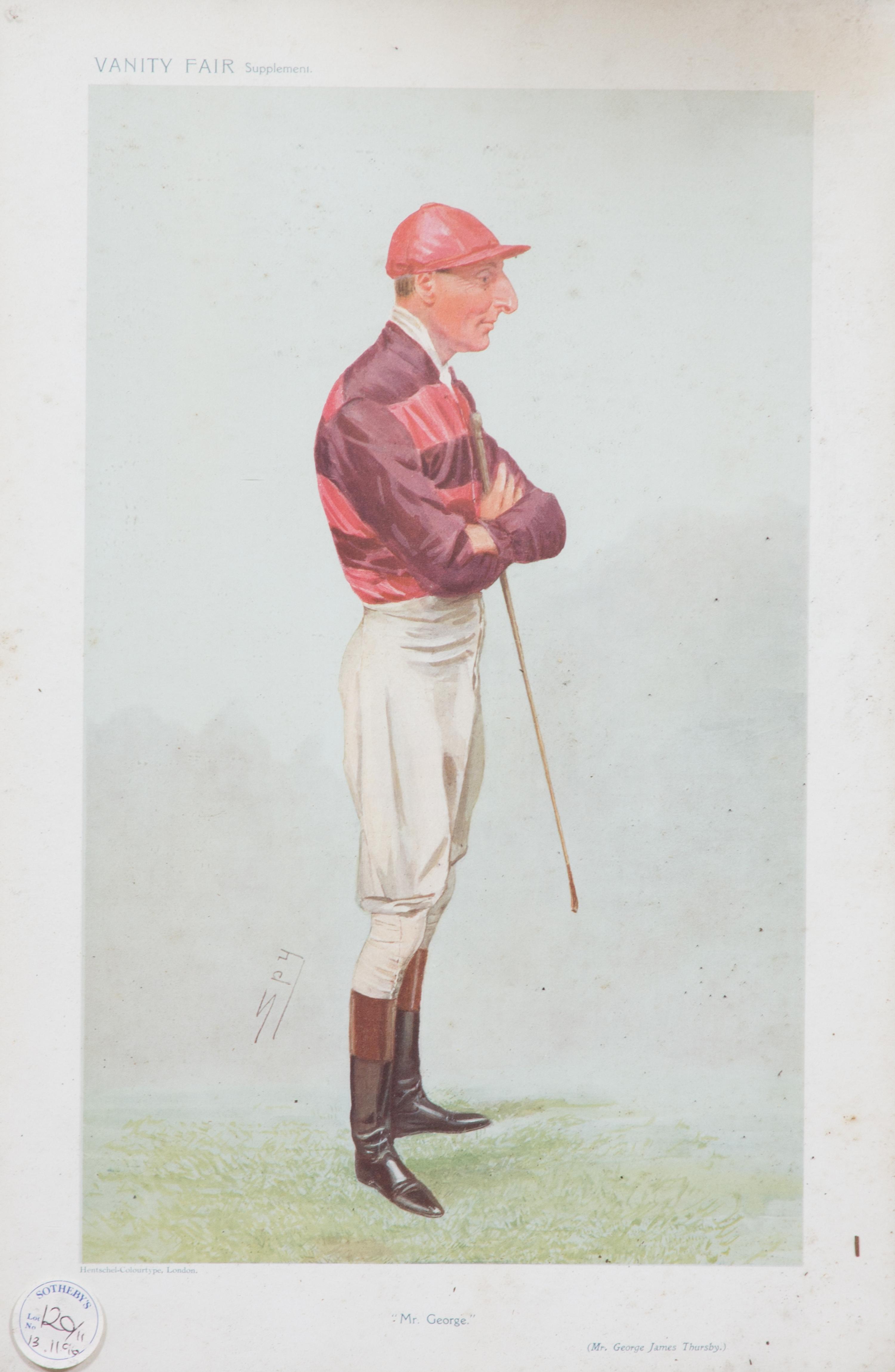 A Collection of Vanity Fair Jockey's Prints Largest image 12 1/2 x 7 1/2 inches. — 20TH CENTURY