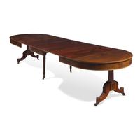A Late Federal Inlaid Mahogany Extending Dining Table