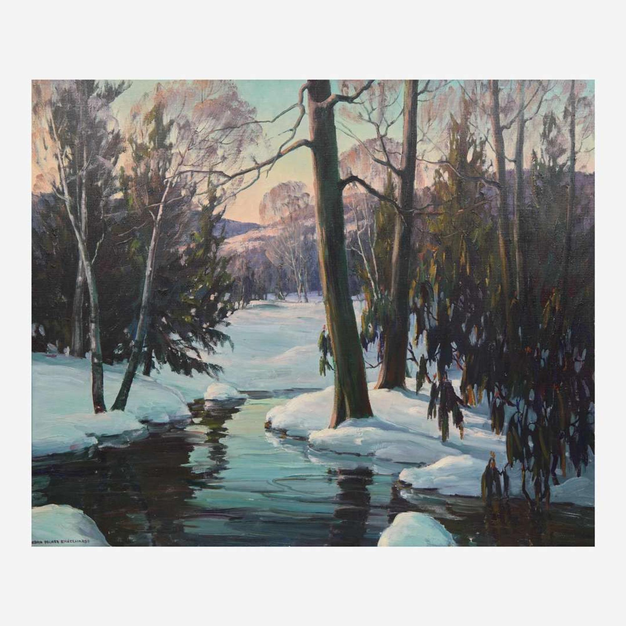 Edna Palmer Engelhardt (American, 1897–1991) Icy River; together with Tranquil Waters