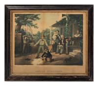 Three Framed American Lithographs Including Currier & Ives and Caldwell & Co.