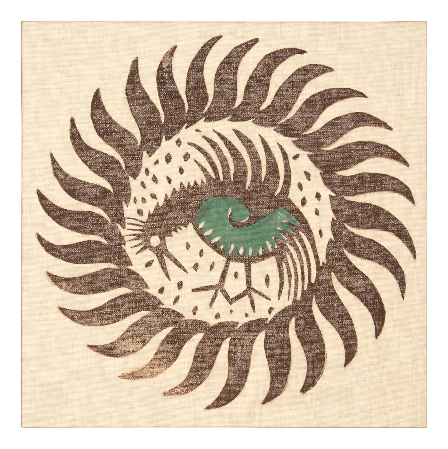 Milwaukee WPA Handicraft Project Blockprinted Textile Sample Book, 1940s