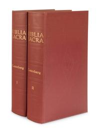 [GUTENBERG BIBLE, in facsimile]. Biblia Sacra . Paterson, New Jersey: Pageant Books, 1961.