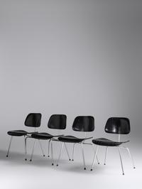 Set of Four DCM Dining Chairs Herman Miller, USA