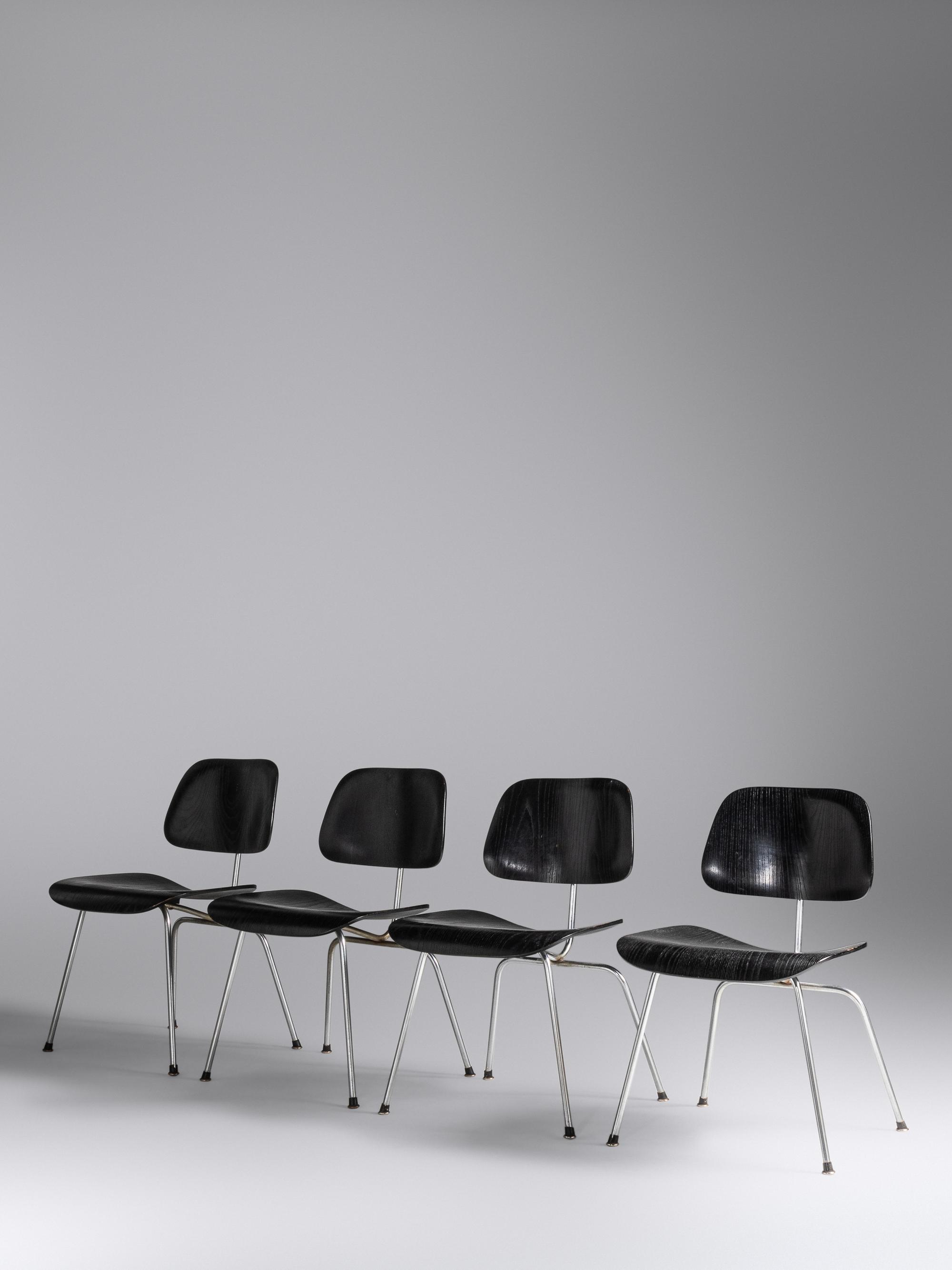 Set of Four DCM Dining Chairs Herman Miller, USA