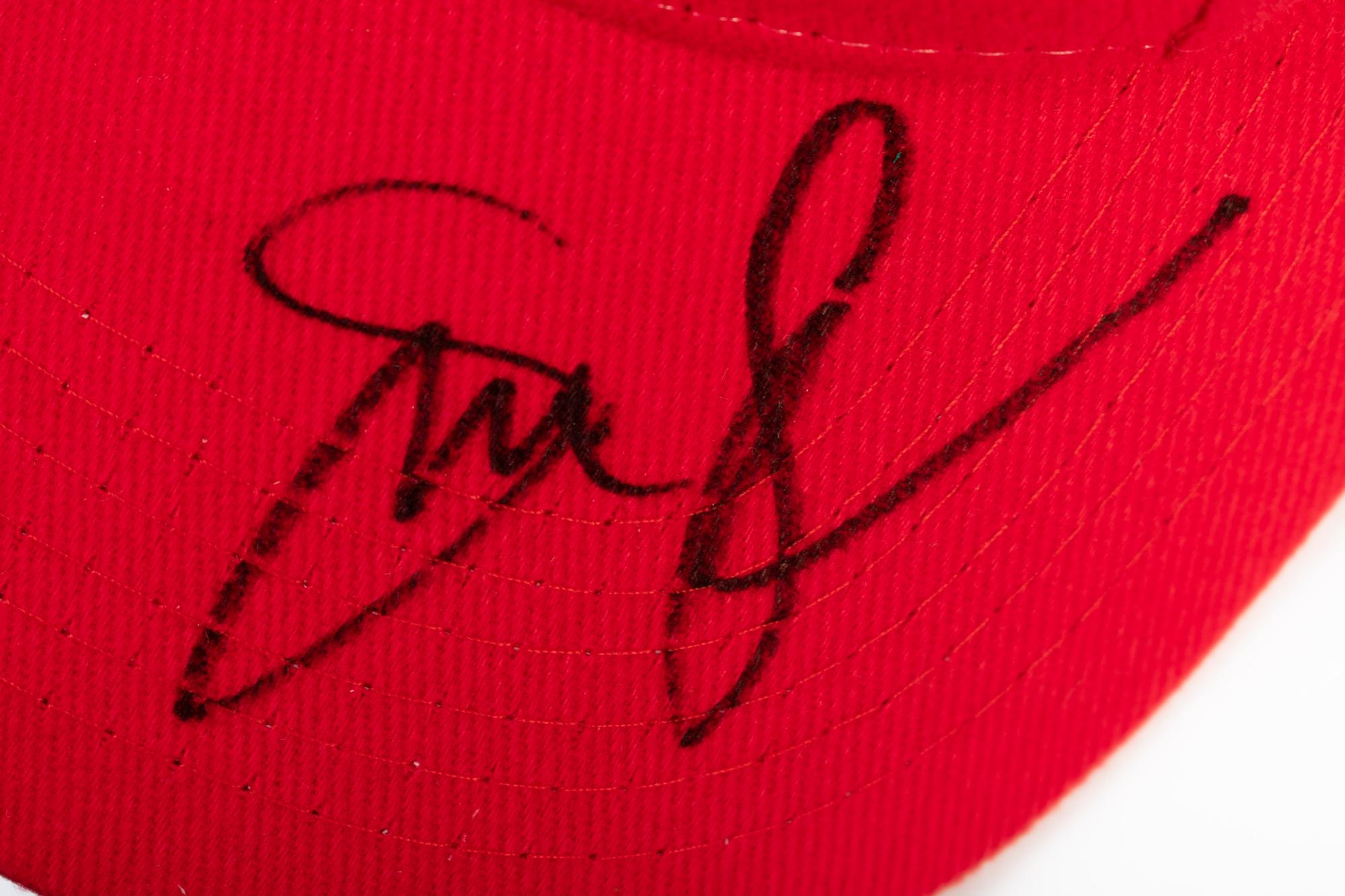 (Film Clothes) A group of signed baseball caps and hats from movies, tv shows and sports, comprising: