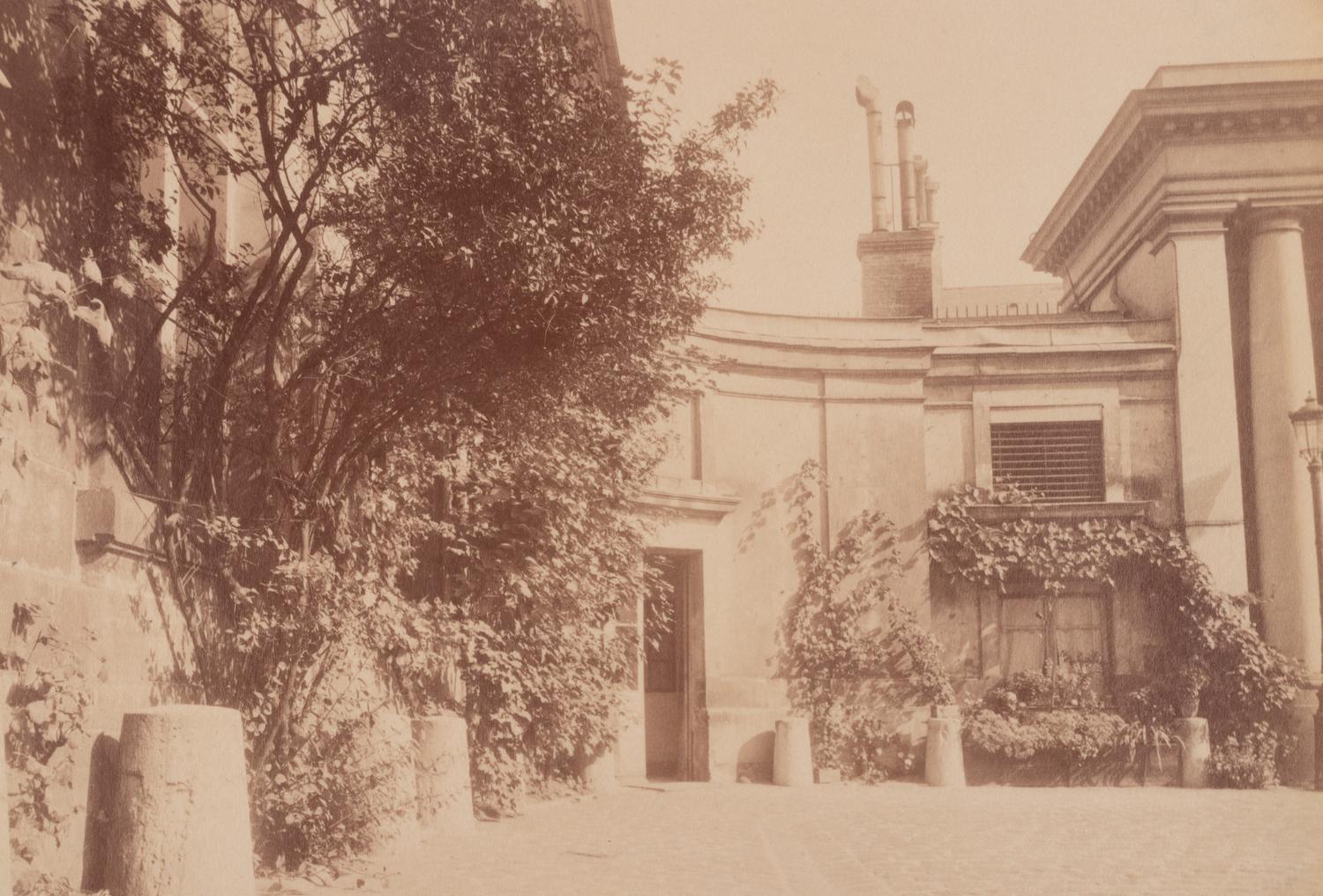 A group of five photographs depicting Paris ( Les Archives - rue des Francs Bourgeois , 1899-1900; Annexe de l'Hôtel Dieu, rue de la Bucherie, cour Saint Julien , 1902-1903; H ô tel de Chanac [cour], 127 rue de Grenelle , 1907; Saint-M é dard, 1926; Avenue de l'Observatoire , 1899-1900)