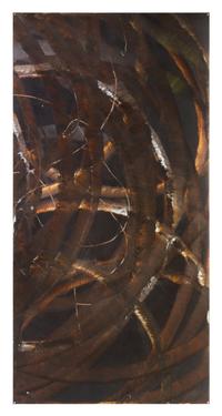 Aaron Young, (American, b. 1972), Burnout (Locals! Beware), 2007 (triptych)
