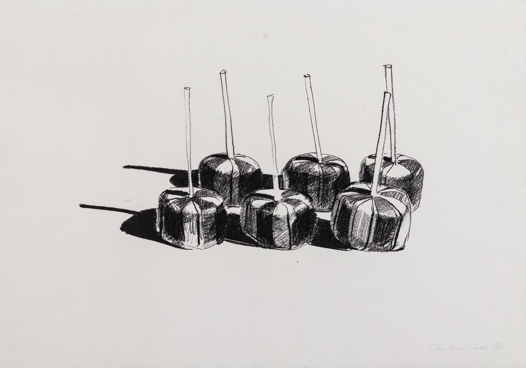 Wayne Thiebaud, (American, b. 1920), Suckers (State I), 1968