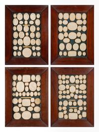A Collection of Grand Tour Style Plaster Intaglios in Four Frames