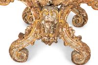 An Italian Giltwood X-form Stool