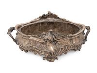 A Louis XV Style Silvered Bronze Centerpiece