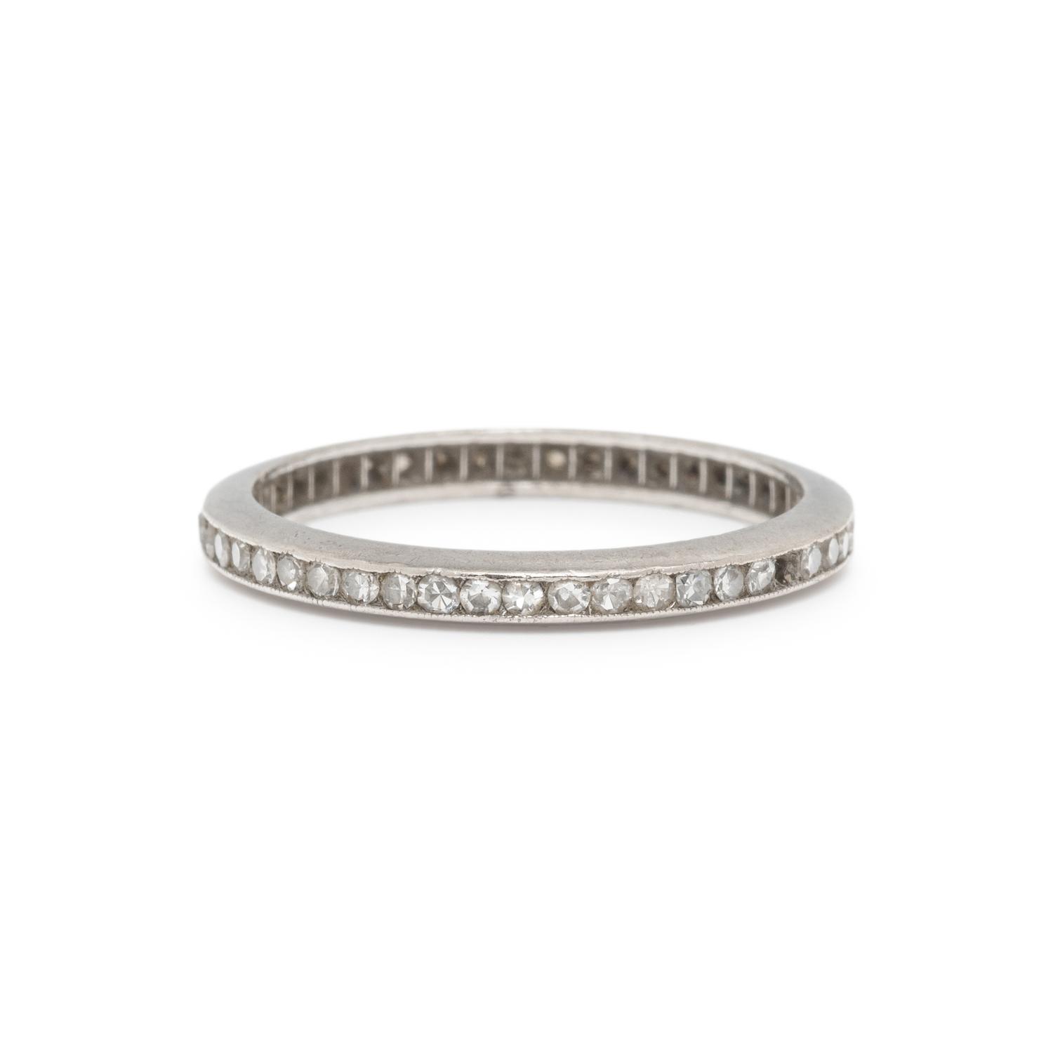 PLATINUM AND DIAMOND ETERNITY BAND