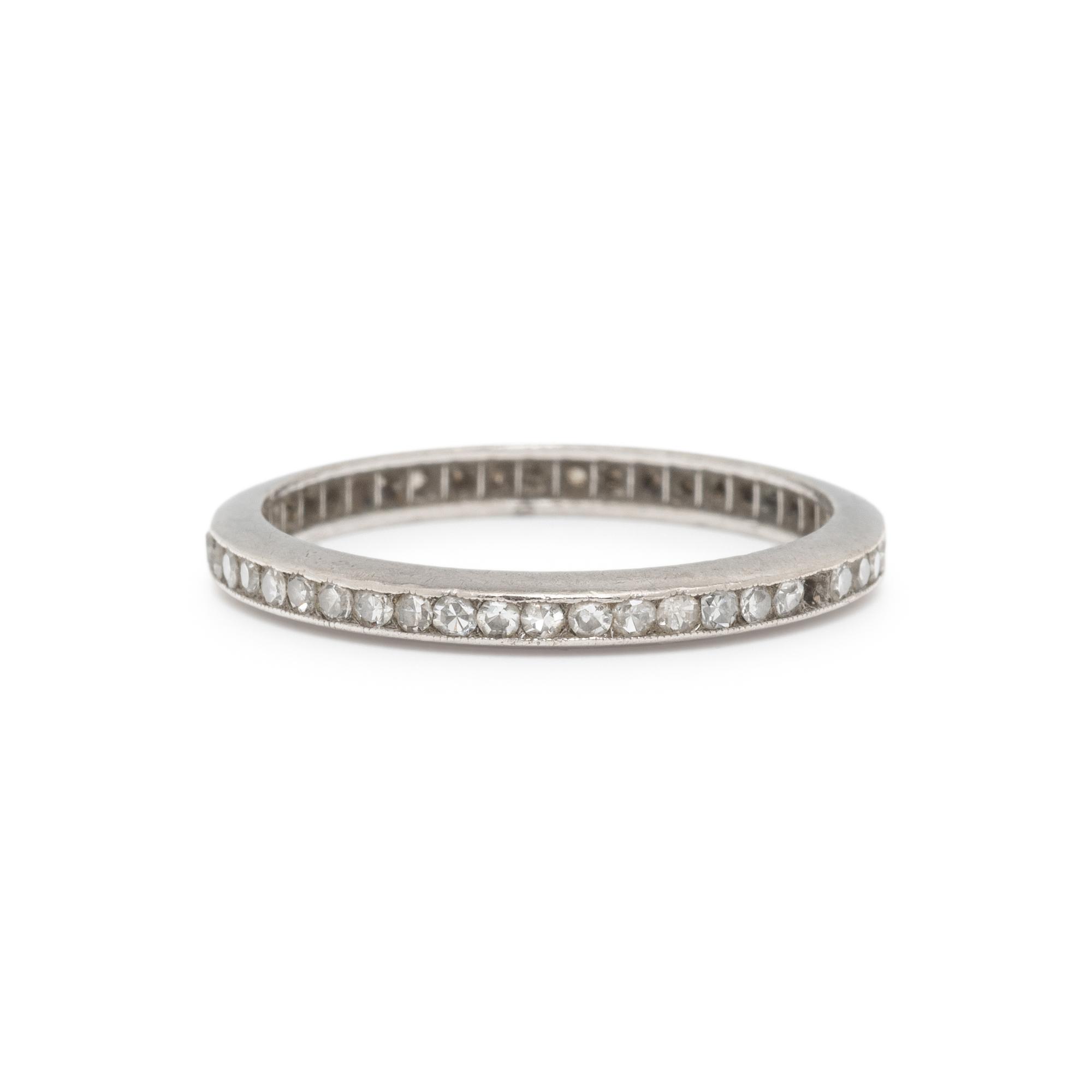 PLATINUM AND DIAMOND ETERNITY BAND