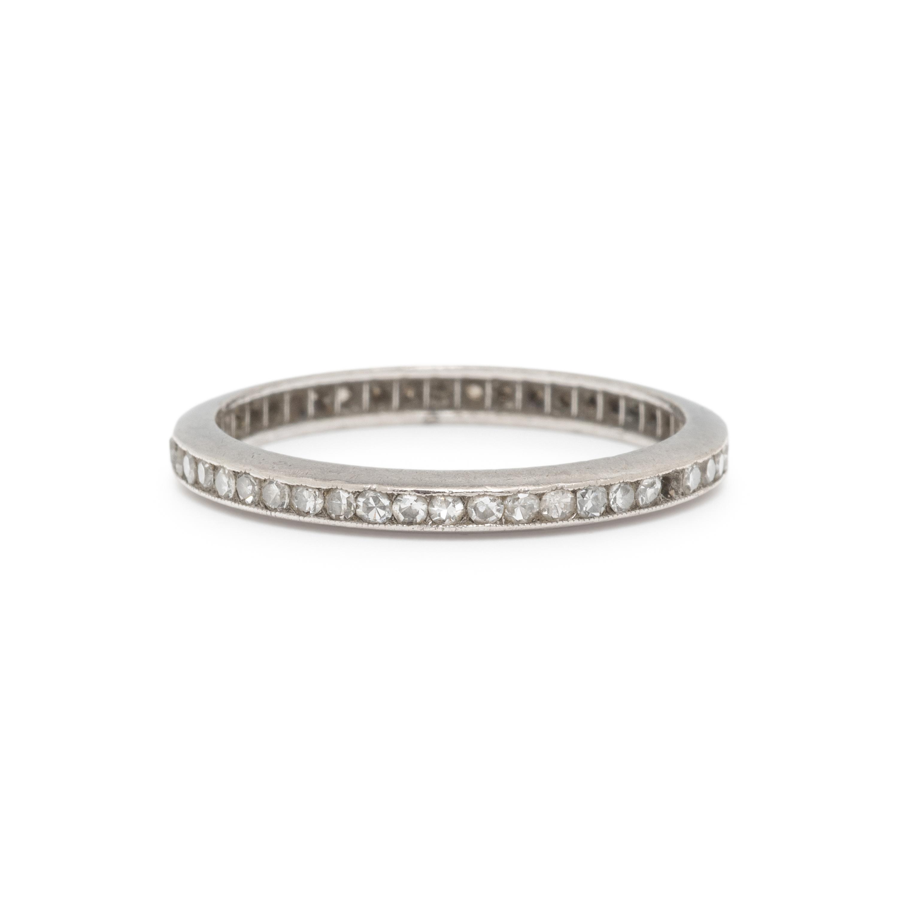 PLATINUM AND DIAMOND ETERNITY BAND