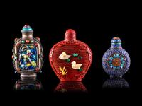 Three Chinese Snuff Bottles