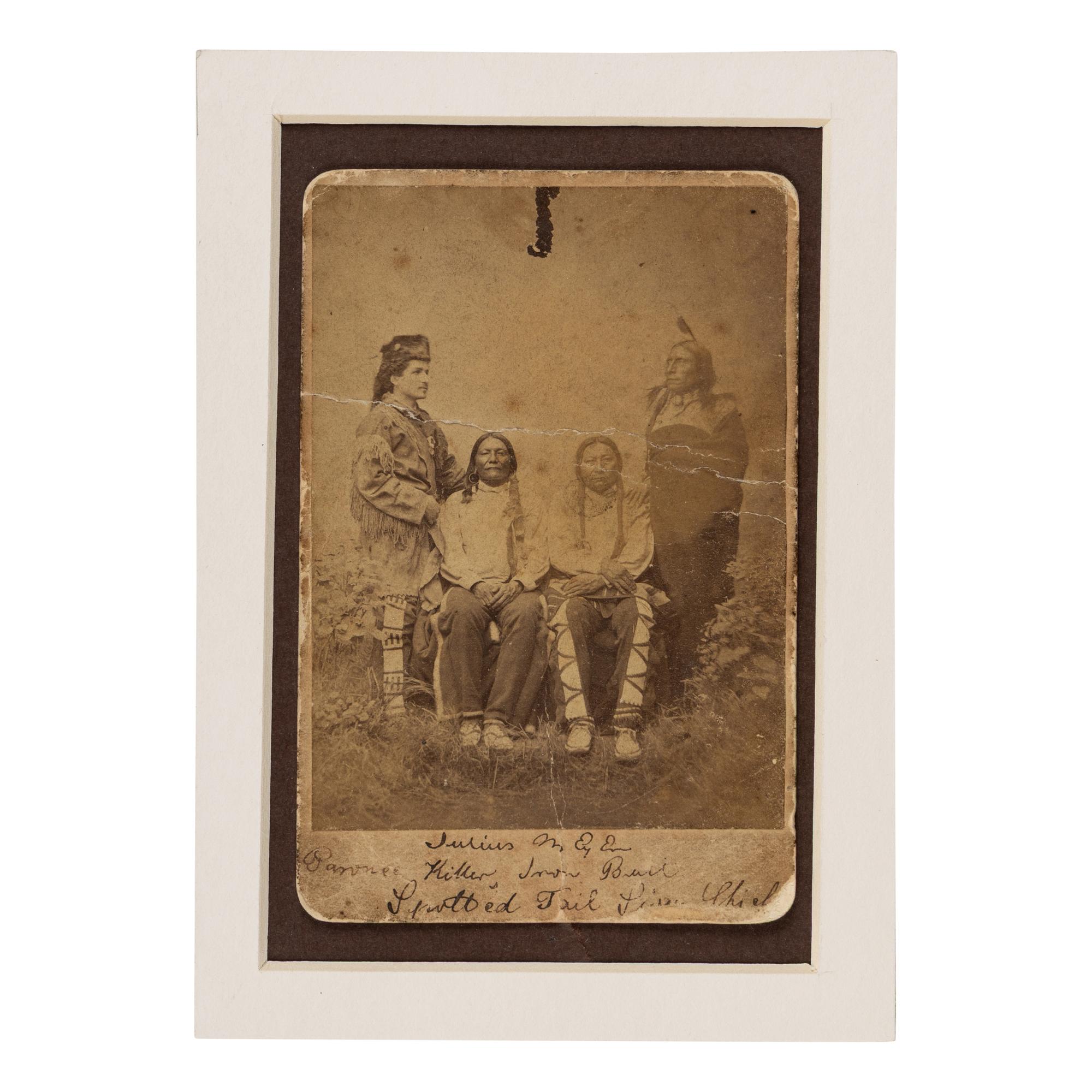 Indian Trader and Interpreter Julius Meyer and Sioux Chiefs, incl. Pawnee Killer, Iron Bull, and Spotted Tail