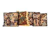 Four Gros Point Needlework Cushions