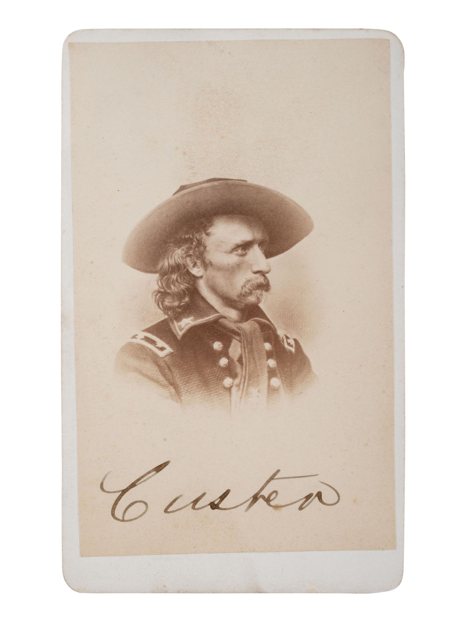 [CUSTER, George Armstrong (1839-1876)]. CDV engraving of General Custer.